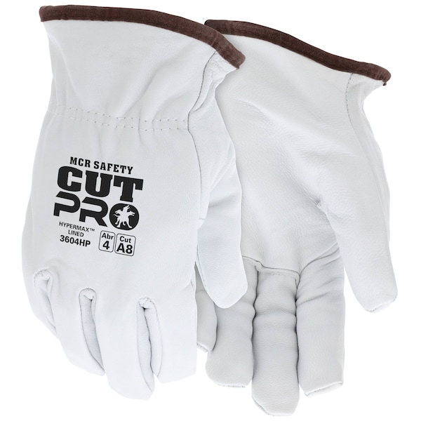 Mcr Safety Gloves, Prem Goat Driver Wing Thumb HPPE Liner, M, 12PK 3604HPM - main
